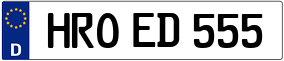 Trailer License Plate